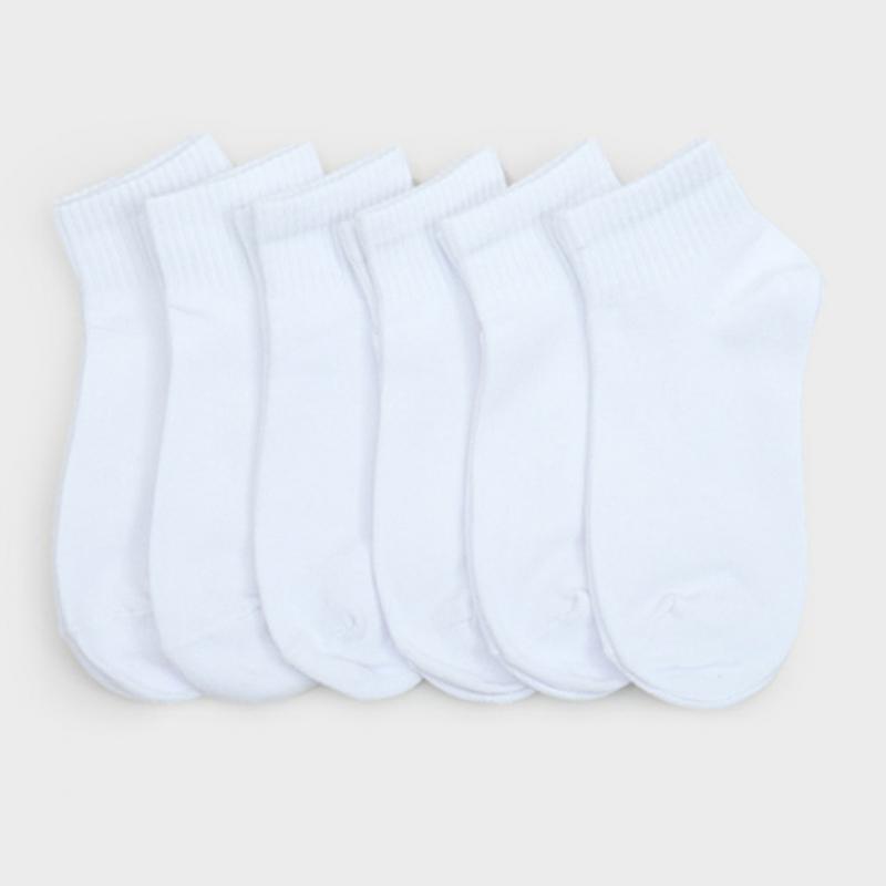 DaiSo Women S Ribbed Short SockS  Pack Of 6