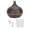 Wood Grain Home Humidifier Ultrasonic Aroma Diffuser with LED Light 400ml