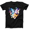Butterflies Colourful Butterfly Best Seller Funny Gift Tee Black T Shirt 47