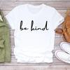(Asian Size) Women Casual Sweet Lovely Letter 90s Short Sleeve T Shirt Fashion Tee Top Clothing Print Ladies Female Graphic T-shirts