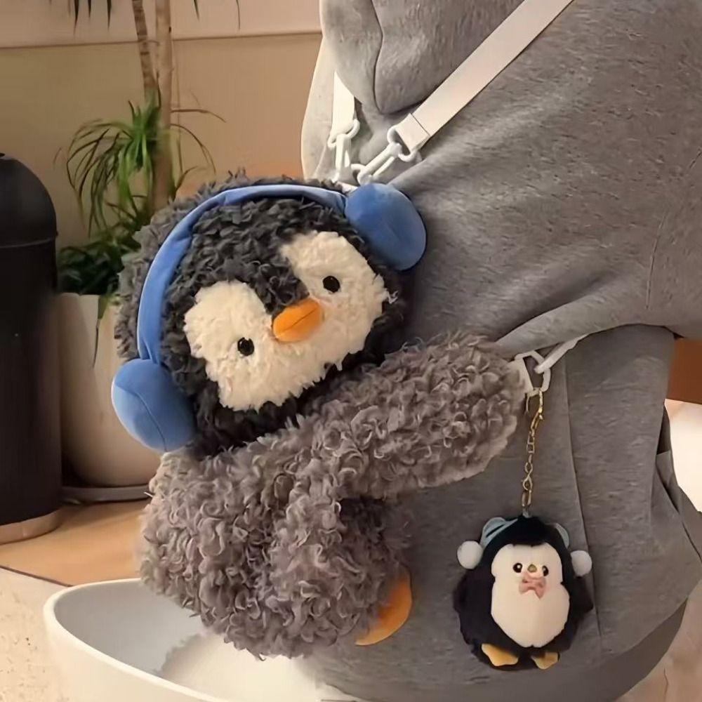 Сумка двойного назначения Детский рюкзак Плюшевая игрушка Животное Сумка через плечо Пингвин Сумка через плечо Студенты