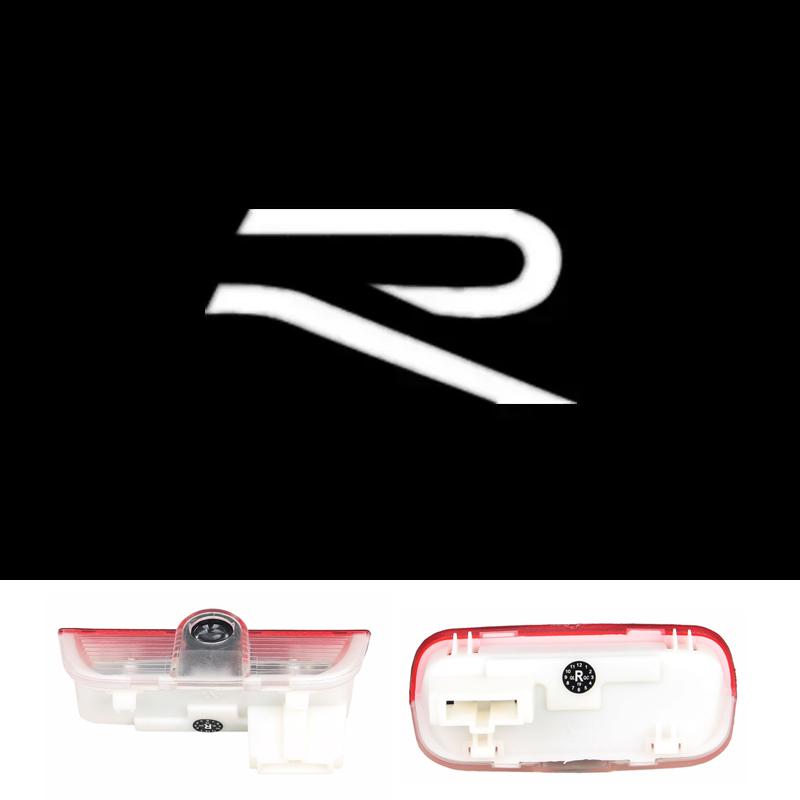 2pcs Car Door Welcome Lights LED Lamp for VOLKSWAGEN VW R LINE Rline Golf Tiguan CC Touareg Jetta Passat T-ROC Sharan Touran Bu2 wzpc7