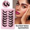 7 пар/компл. накладные ресницы естественный вид 3D тонкие вьющиеся пушистые грязные волосы из искусственной норки многоразовые женские накладные ресницы инструменты для макияжа для вечеринки