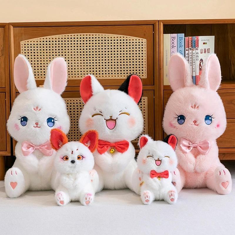 25 см плюшевая кукла кошка лиса кролик, милый котенок кролик лиса мягкие игрушки плюшевые игрушки, мягкие плюшевые игрушки подушки подарки для девочек