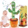 JISON21 Cactus Toy Recording Dancing Cactus Adjustable Volume Talking Plush Moving Cactus Talking Cactus DancingRecordingSingingLED Lighting Dancing