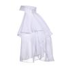 Medieval Renaissance Ruffle Jabot Faux Collar Chiffon Fabric Elegant Vintage Style Neckwear for Costume and Party Wear