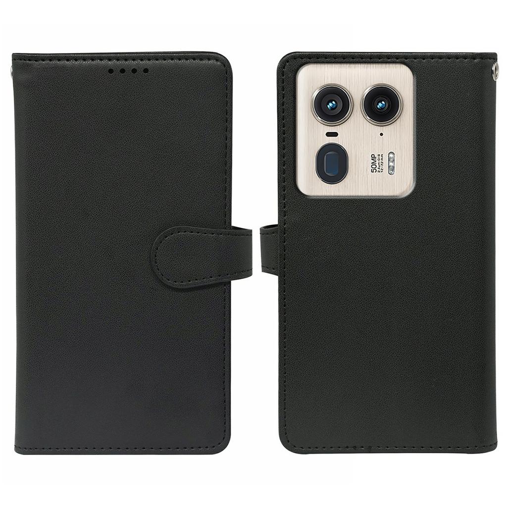 Для Motorola Edge 50 Ultra 5G/Moto X50 Ultra 5G чехол с 9 слотами для карт PU кожаный чехол-подставка для телефона