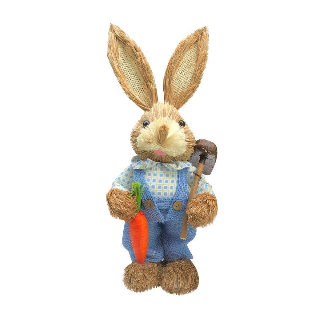 Пасхальные украшения в виде кролика. Украшение дома. Украшение торгового центра. Украшение сада.