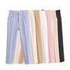 Kaslead New Arrival Women's Clothing Fashion Style Fashion Minimalist All-Match Multicolor High Waist Casual Suit Pants