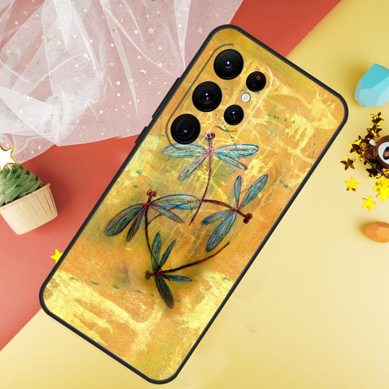 Dragonfly Phone Case For Samsung Galaxy S26 S25 Ultra S23 S21 S20 S22 S24 FE S10 Plus Cover Coque