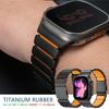 Титановый ремешок для Apple Watch Ultra 3 Ремешок 49 мм Роскошный металлический ремешок для Iwatch Серии 10 11 46 мм 9 8 7 45 мм 5 6 SE3 44 мм Резиновый