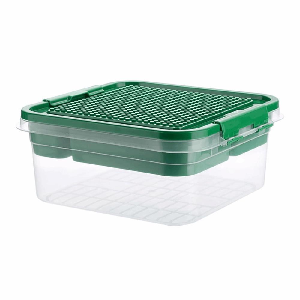 Dustproof Children's Toy Organizer Stackable Particle Holder Building Blocks Storage Box Household