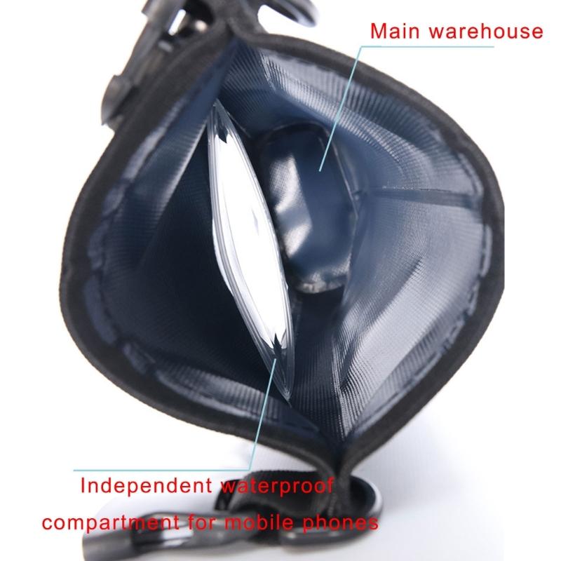 Splashes Proof Dry Bag With Transparents Window Durability Waterproofed Pouches for Fishing Snorkeling Trip
