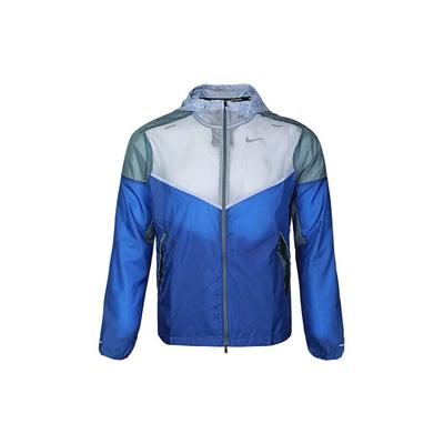 Windrunner Тканая беговая куртка с цветными блоками Мужские куртки Синие CK6342-430