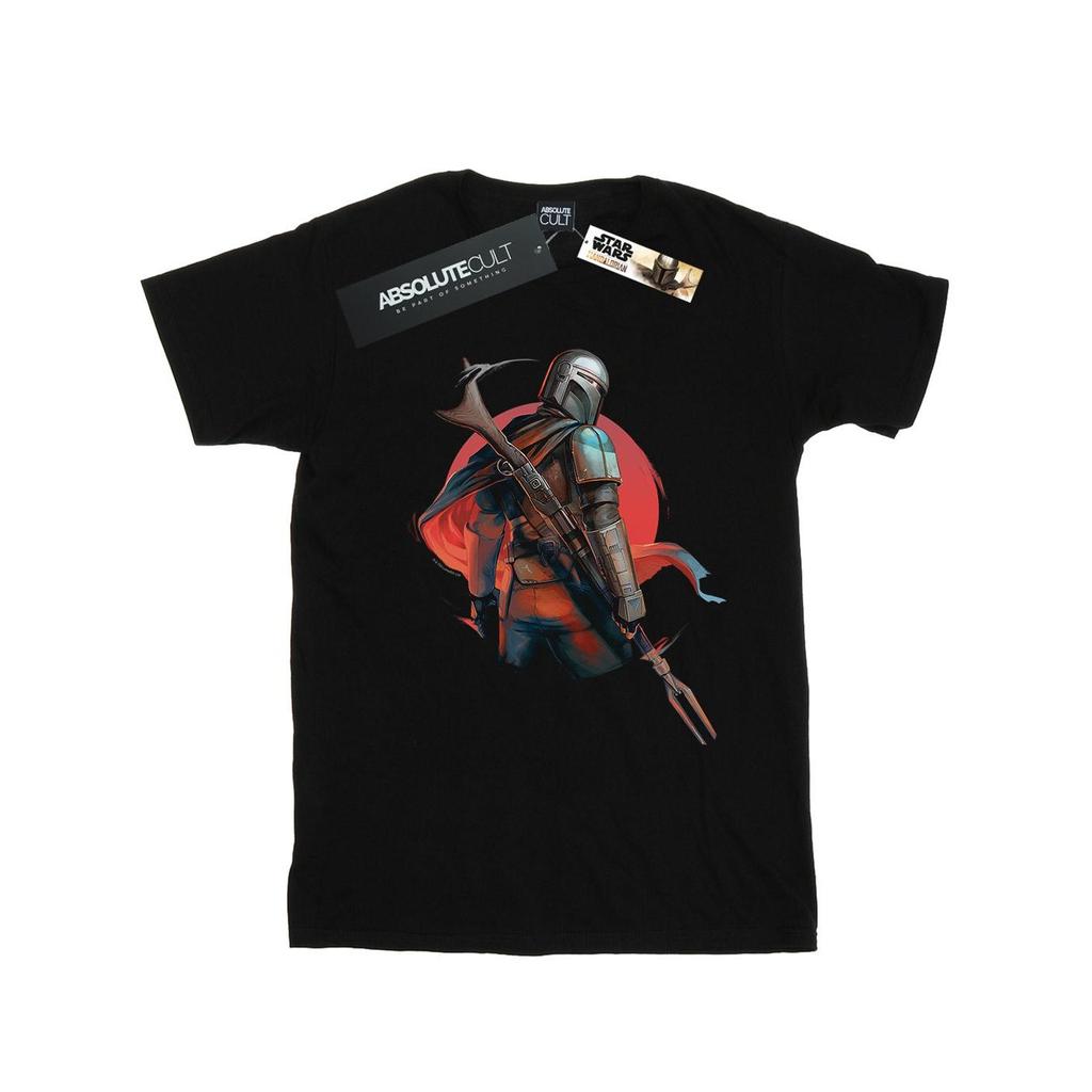 Star Wars Womens/Ladies The Mandalorian Blaster Rifles Cotton Boyfriend T-Shirt