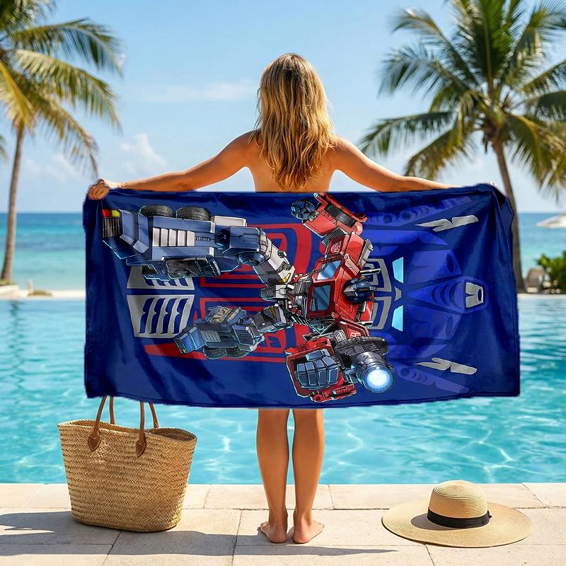 Transformers Fashion Beach Towel: Ideal for Summer Adventures Soft, absorbent and quick drying suitable for swimming and bathing