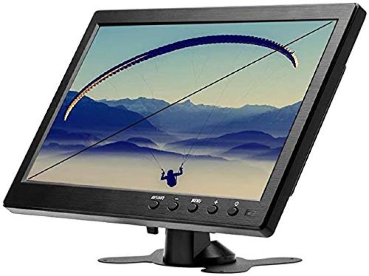 Inch LCD Small Monitor 1024X600 Resolution DC12V Car Display VGA HDMI BNC AV Input Speaker 10.1 Built-in