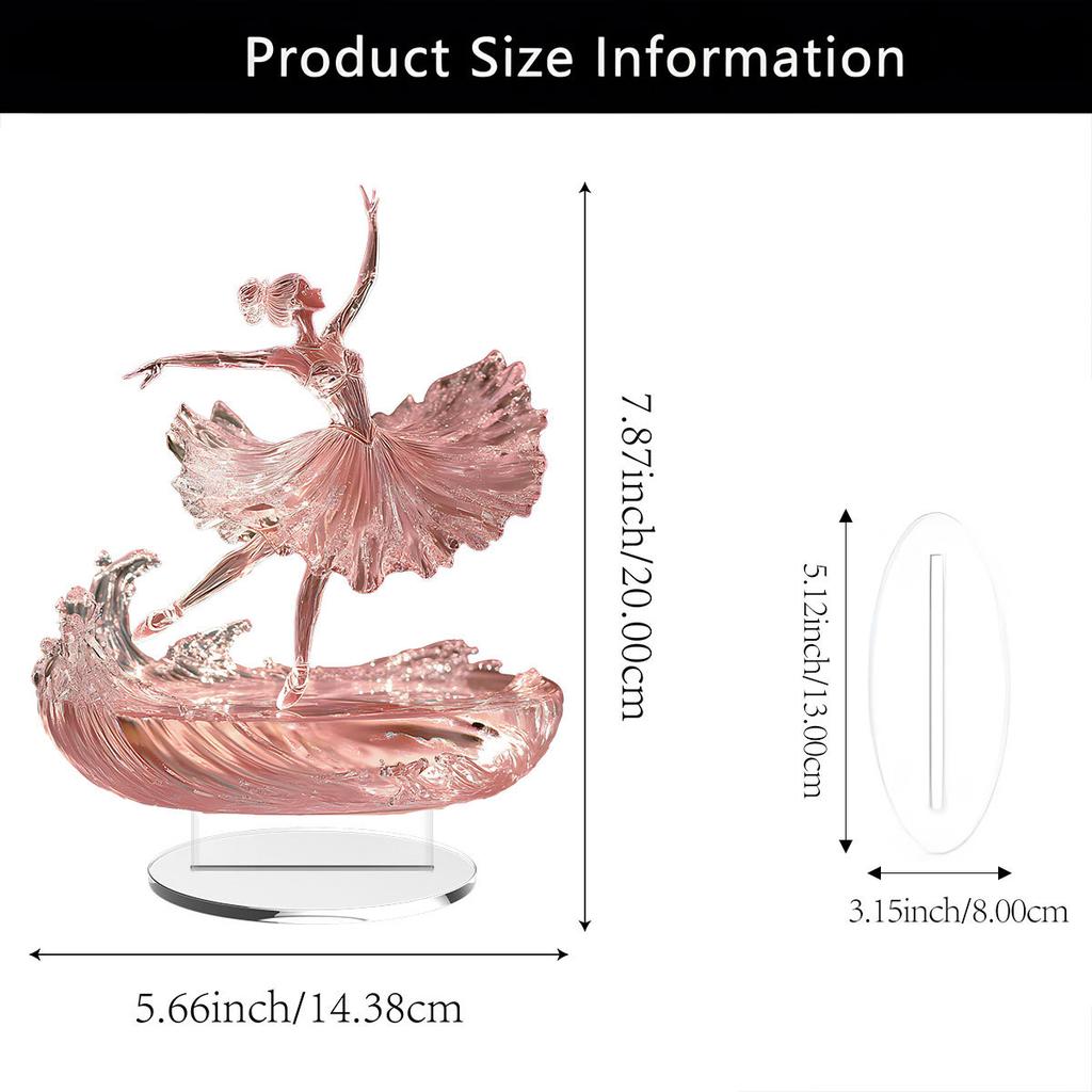 1 ballet dancer tabletop decoration accessory, perfect as a dance studio and birthday gift for dancing girls