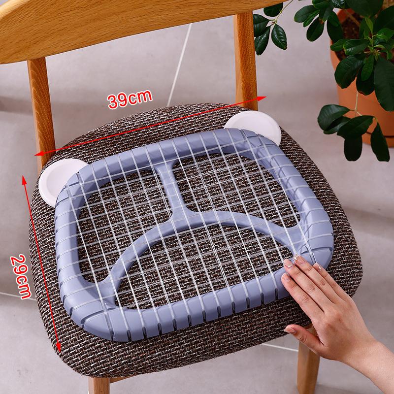 Pvc Seat Cushion Cooling Mat Grid Thick Sitting Cushions Pads For Pressure Relief Back Pain Summer Ice Pad
