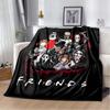 Horror Movie Character Cartoon Blanket Jason Friday Blanket Halloween Flannel Blanket for Bedroom Livingroom Sofa Halloween Gift