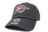 47 CLEAN UP Бейсболка NBA Oklahoma City Thunder УГОЛЬНЫЙ [47 Brand]
