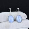 Natural Blue Scheelite Gemstone 925 Sterling Silver Earring, Boho Silver Jewelry Dangle Earrings, Gifts For Party Wear Gifts For Her