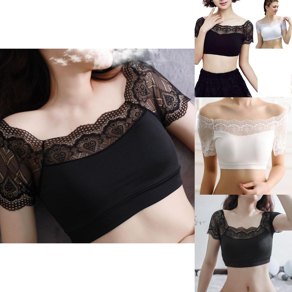 Elegant Women Sexy Lace Padded Bra Bustier Bralette Blouse For Stylish Comfort