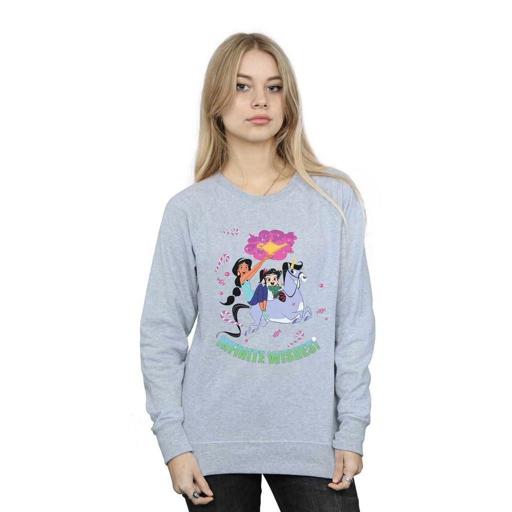 Disney Womens/Ladies Wreck It Ralph Jasmine And Vanellope Sweatshirt