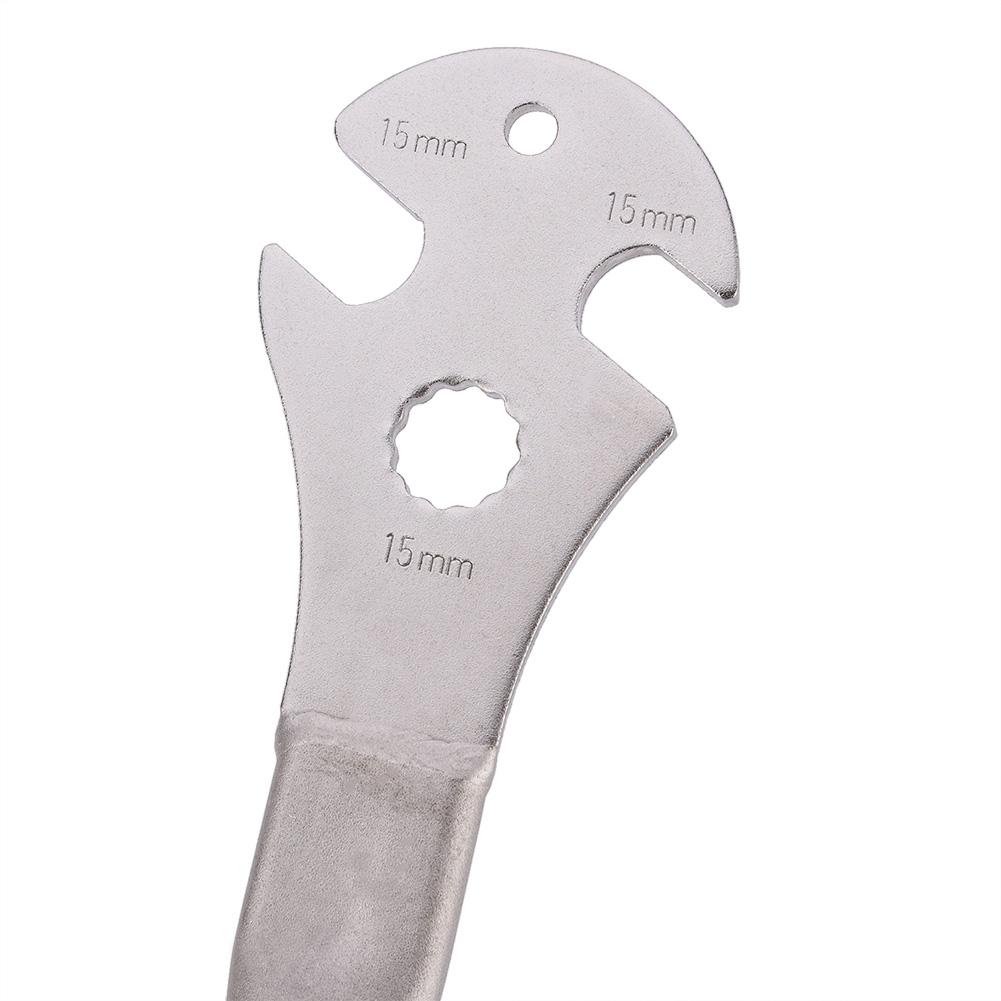 Инструмент для снятия педалей велосипеда из стального сплава, 35 см, с длинной ручкой и прорезями 15 мм