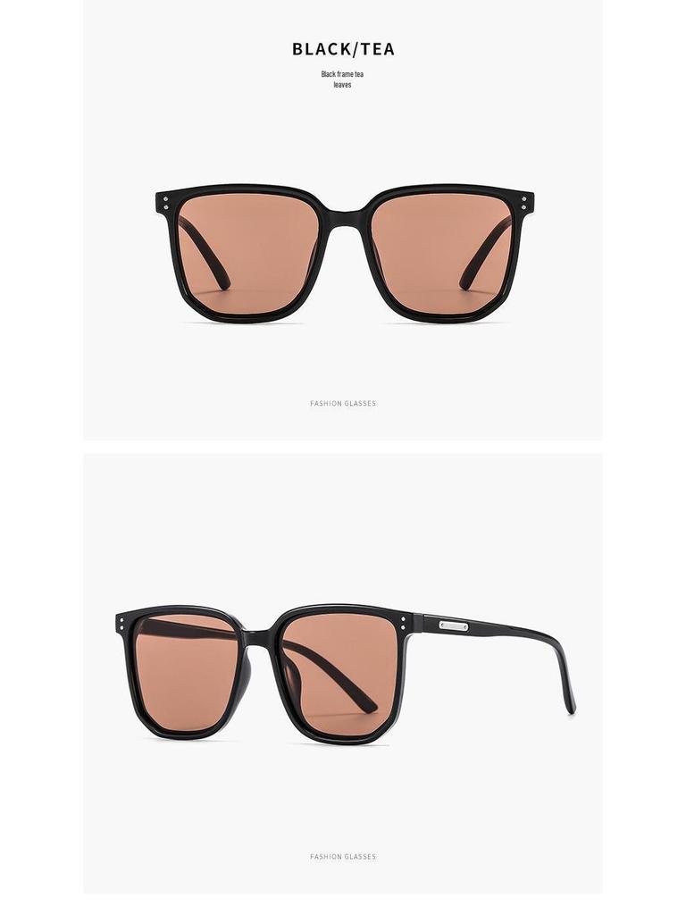 Большие квадратные солнцезащитные очки с градиентом заката для женщин – Премиальная защита от солнца с румяно-розовым оттенком