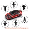 100 car fastener clip kit, fender rivet clip, body push fixing pin rivet, bumper, door trim panel fixing clip