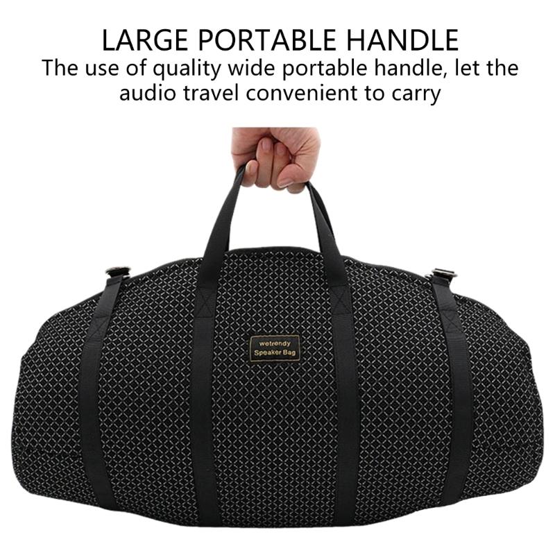 Portable Carrying Case For Boombox 4 Wireless Speaker Heavy Duty Fabric 360 Degree Protections Convenient Handle