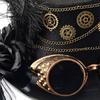 Steampunk Hat Halloween Jazz Hats with Goggles for Women Men Festive Cosplay Costume Prop Party Decoration