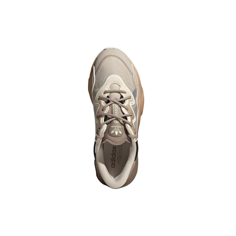 adidas Originals Ozweego Ретро Спортивные Нескользящие Прочные Низкие Повседневные Кроссовки Унисекс Коричневый Серый HQ6325