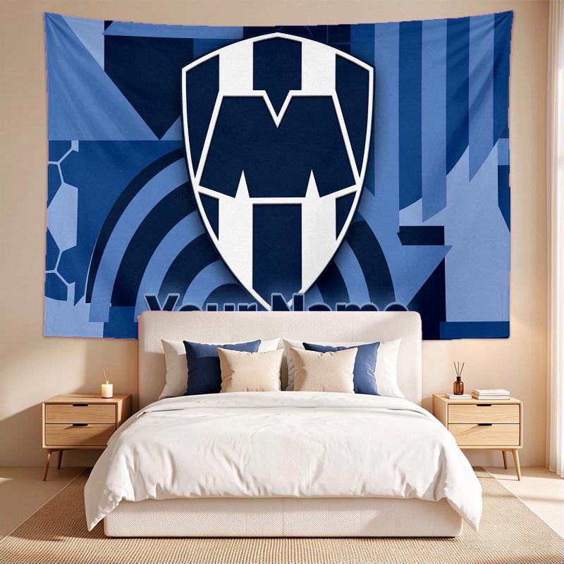 Club De Fútbol Monterrey (14) Custom Name Tapestry Wall Hanging Tapestry Wall Art Decor for Bedroom Living Room