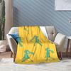 SpongeBob SquarePants Cartoon Blankets Squidward Flannel Funny Breathable Throw Blanket for Chair Covering Sofa Textile Decor