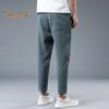 Мужские брюки Ninth с эластичной талией на шнурке, прямые, свободные, однотонные, с карманами, повседневные, повседневные, спортивные брюки больших размеров, длинные спортивные штаны