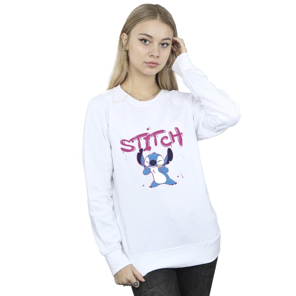 Disney Womens/Ladies Lilo And Stitch Graffiti Sweatshirt