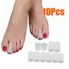 Sleeve Toe Gel Protector Tubes Cushion Accessories Support 10pcs White