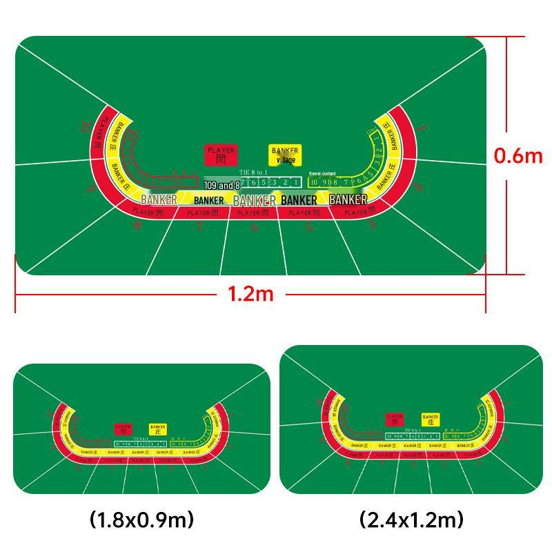 Популярный нескользящий резиновый коврик для стола и коврик для мыши для Техасского Холдема Гуаньдана