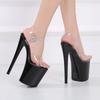 20CM Women Pole Dancing Nightclub Shoes Platform Party Ankle High Heels Stripper Sandals