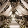 6m Ceiling Drapes Stage Backdrop Ceremony Reception Hanging Decor Arch Roof Decor Hotel Decoration