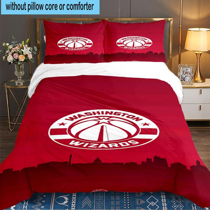 Washington basketball Logo 3pcs Bedding Set,Including 1pc Duvet Cover And 2pcs Pillowcases Perfect Gift for Christmas,Ideal for Bedroom, Dormitory