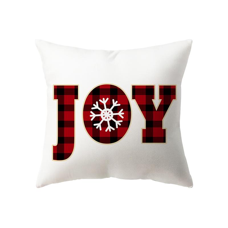 Рождественская тема Санта-Клаус с принтом, полиэстеровый чехол для подушки, домашняя гостиная, украшение для дивана, подушка, наволочка