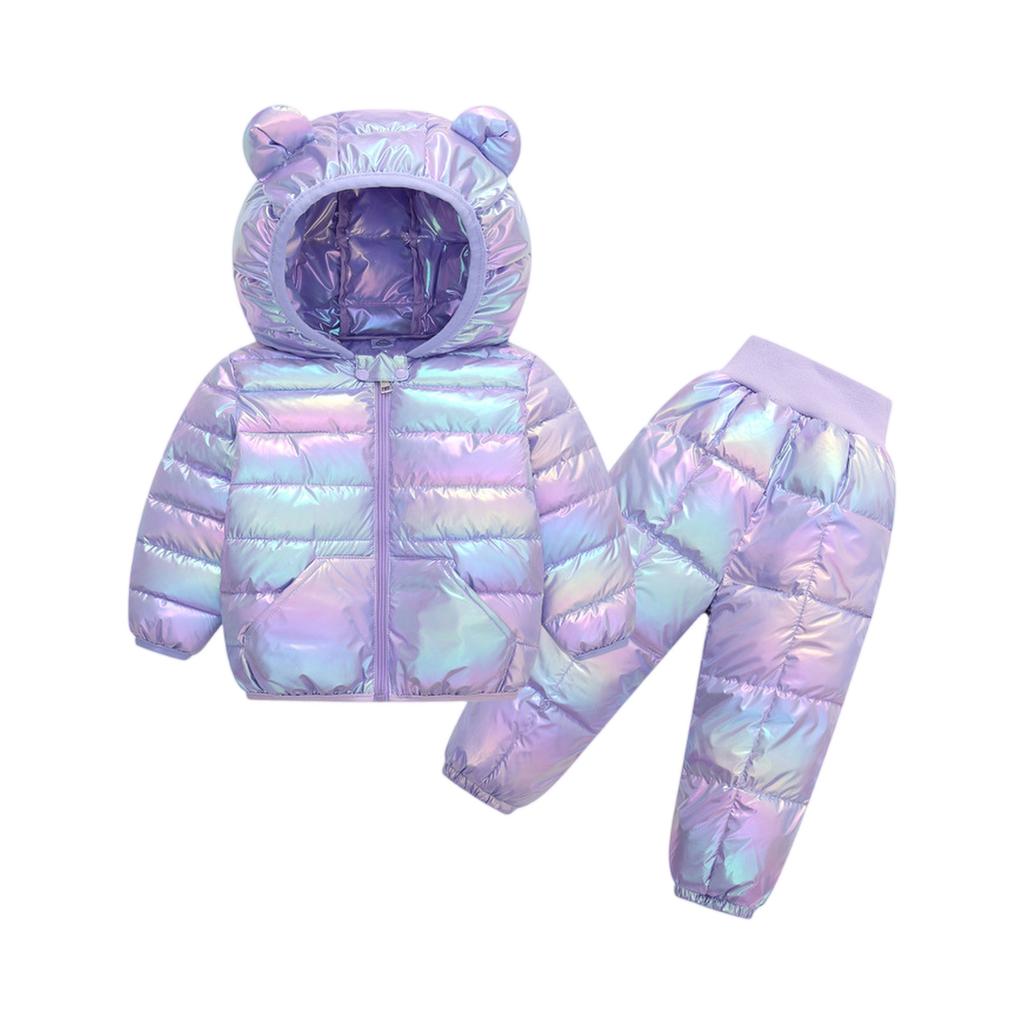 Kids' 2 Piece Set Quilted Cotton Outerwear