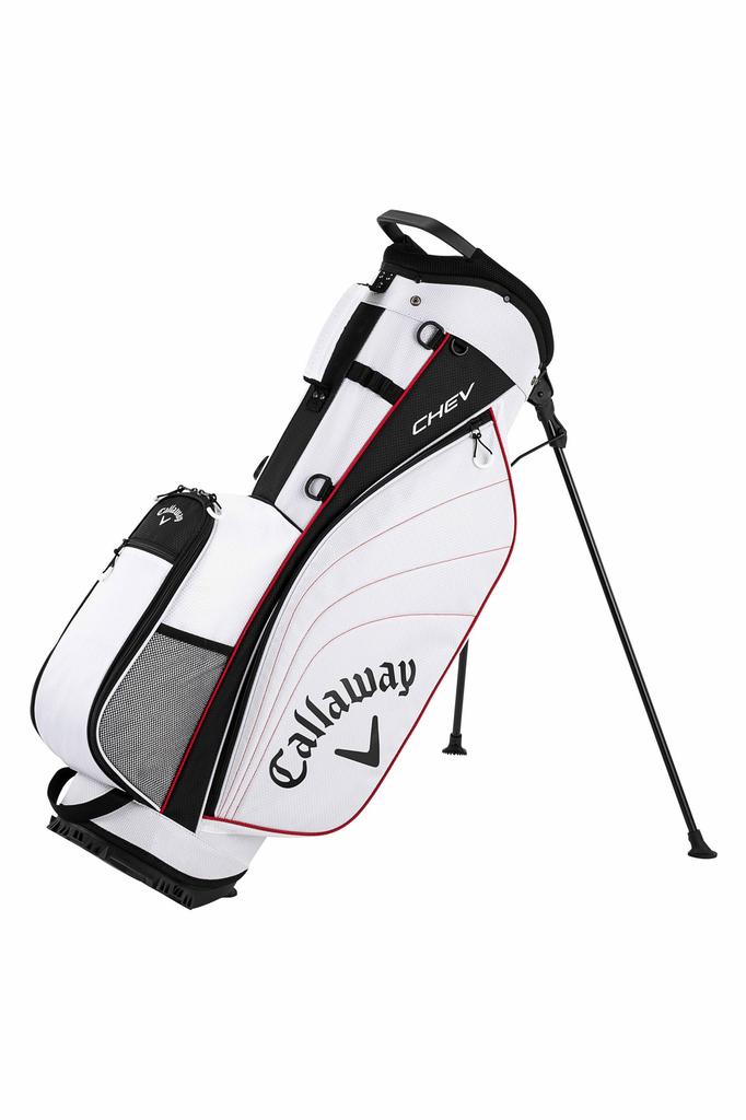 Callaway Caddy Bag STN CHEV WHT 25 (Stand Type 9.0 Type 47 Inch Compatible 2.6kg 5 Division) White Men's