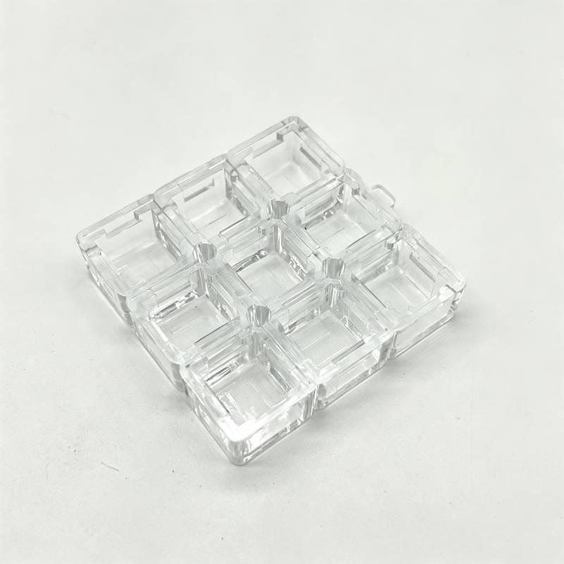 Transparent Keyboard Riser DIY Non-Slip Holder with Mini Keychain Fits Various Keycaps Fidget for Daily Work