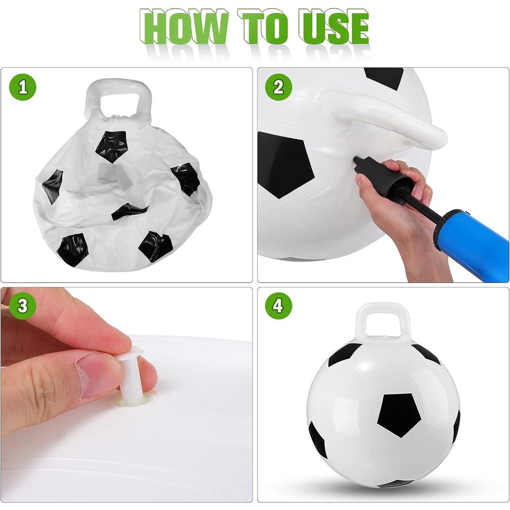 Надувной мяч-хоппер с ручками Мяч-хоп Мяч-кенгуру Надувной замок-замок Хоп-мяч для прыжков 45 см