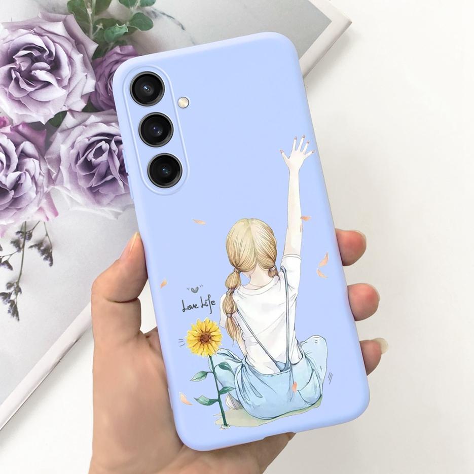 Чехол для Samsung Galaxy A55 A15 A25 A35 5G Стильный чехол с рисунком конфет Мягкий ТПУ чехол для телефона Для Samsung A15 Galaxy A25 2023 Корпус
