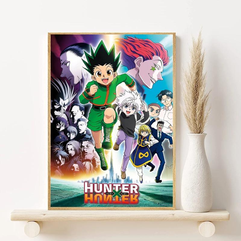 Аниме H-Hunter x hunter Постер HD арт липкий на стену водонепроницаемый для дома гостиной спальни бара эстетическое украшение